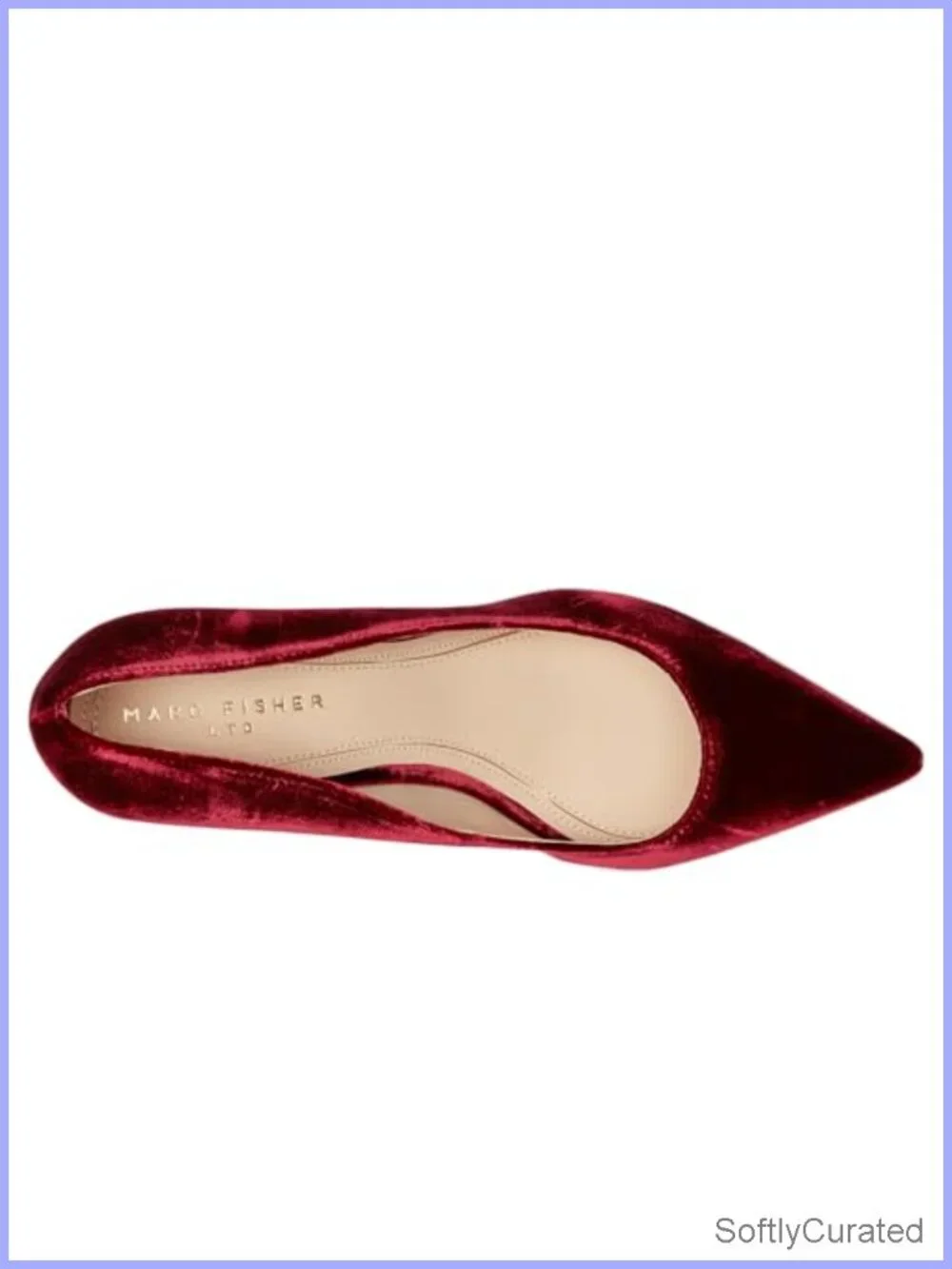 Marc Fisher Ltd Zala Textile Slip-On Block Heel Pointed Toe Pump